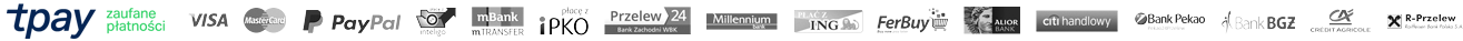 Transakcje kartą realizowane są za pośrednictwem tpay.com